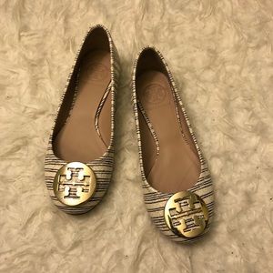 Tory Burch Stripes Flats